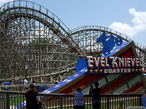Case Study Evel Knievel Roller Coaster With Six Flags