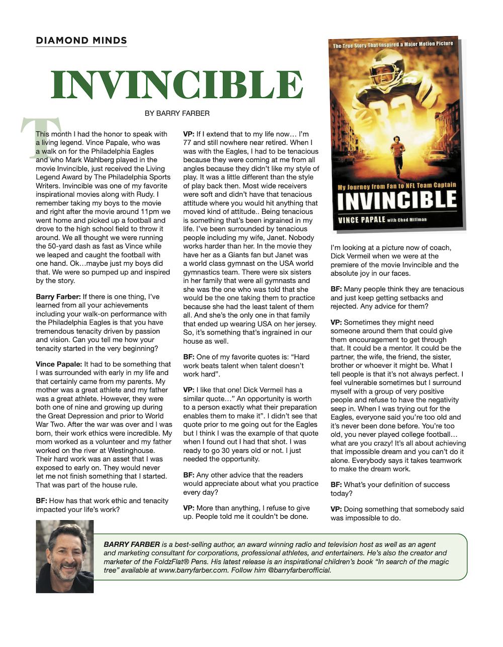 Invincible - Barry Farber